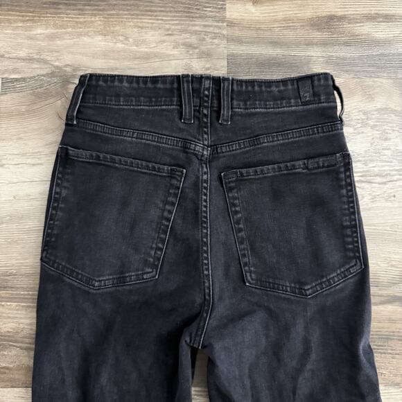 7 For All Mankind Portia Megaflare Jeans Sailor Black Women’s 26 Flare Boho 70's - Picture 9 of 11